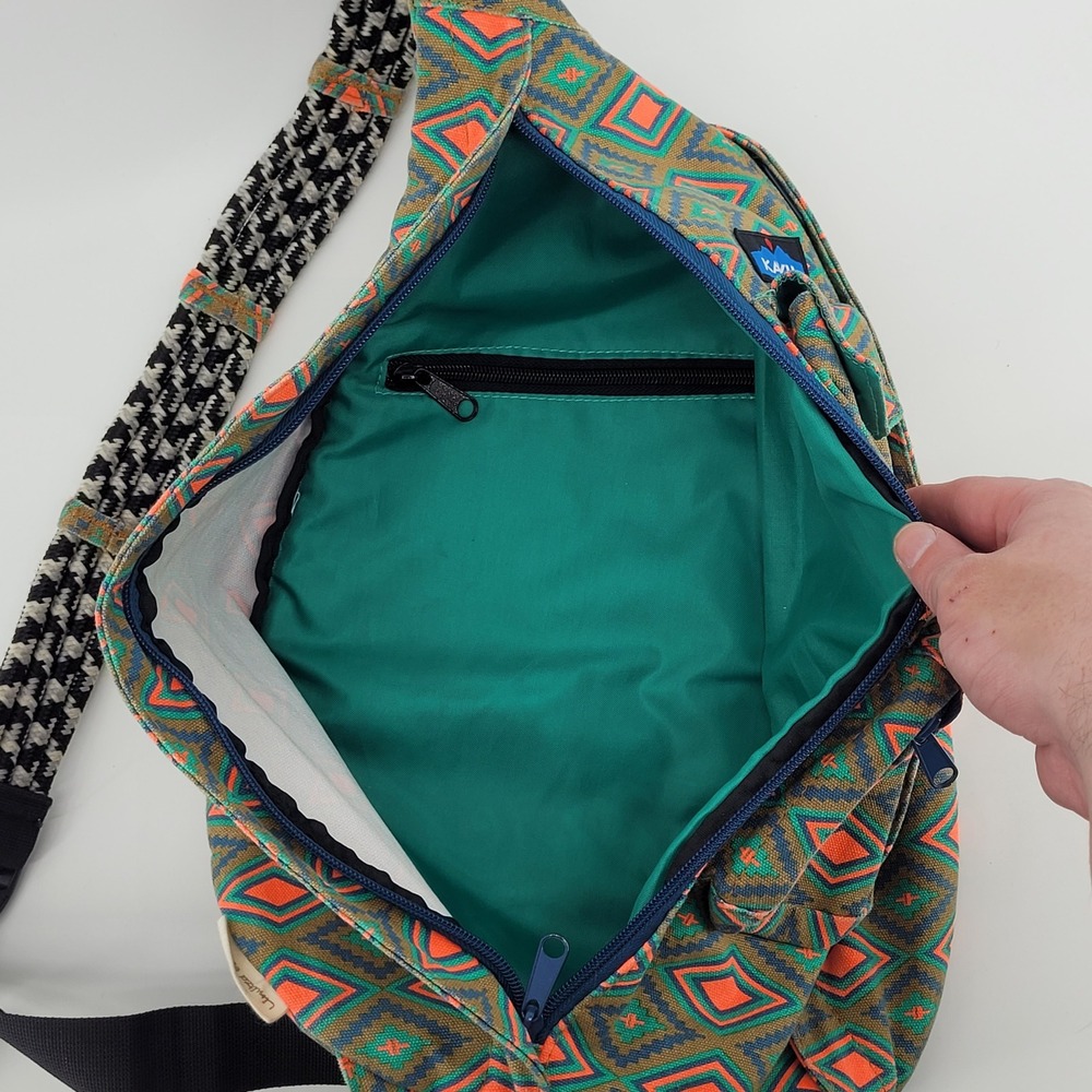 KAVU Rope Bag Limited Edition Aztec Southwest Geometric Sling Backpack Unisex - Picture 4 of 8